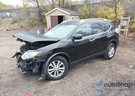 2015 Nissan Rogue Sv z USA, uszkodzony, nr VIN KNMAT2MVXFP572559